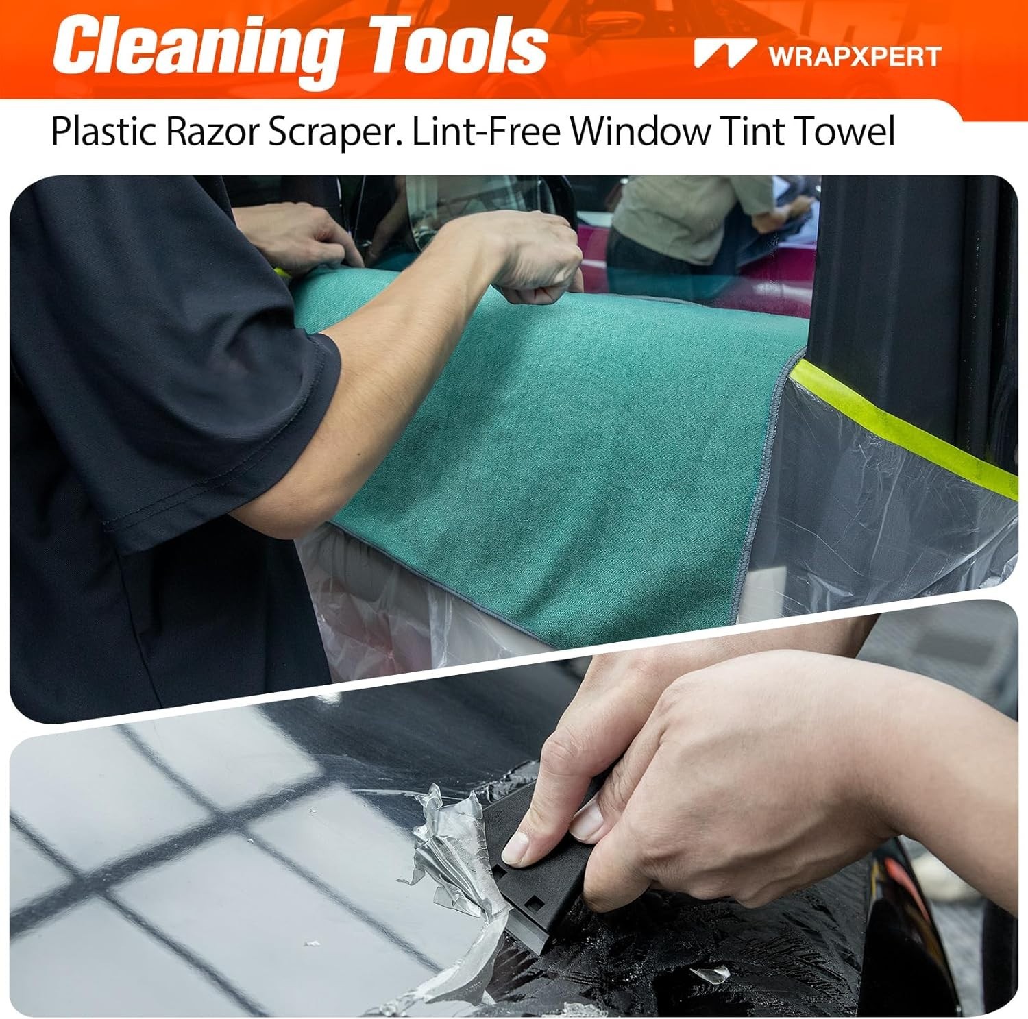 Complete Window Tinting Set: Heat Gun, Squeegees & Razor Scraper for Perfection