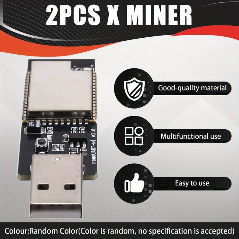 2PCS Durable USB Circuit Module Premium Sturdy Portable Electronic DIY Accessory