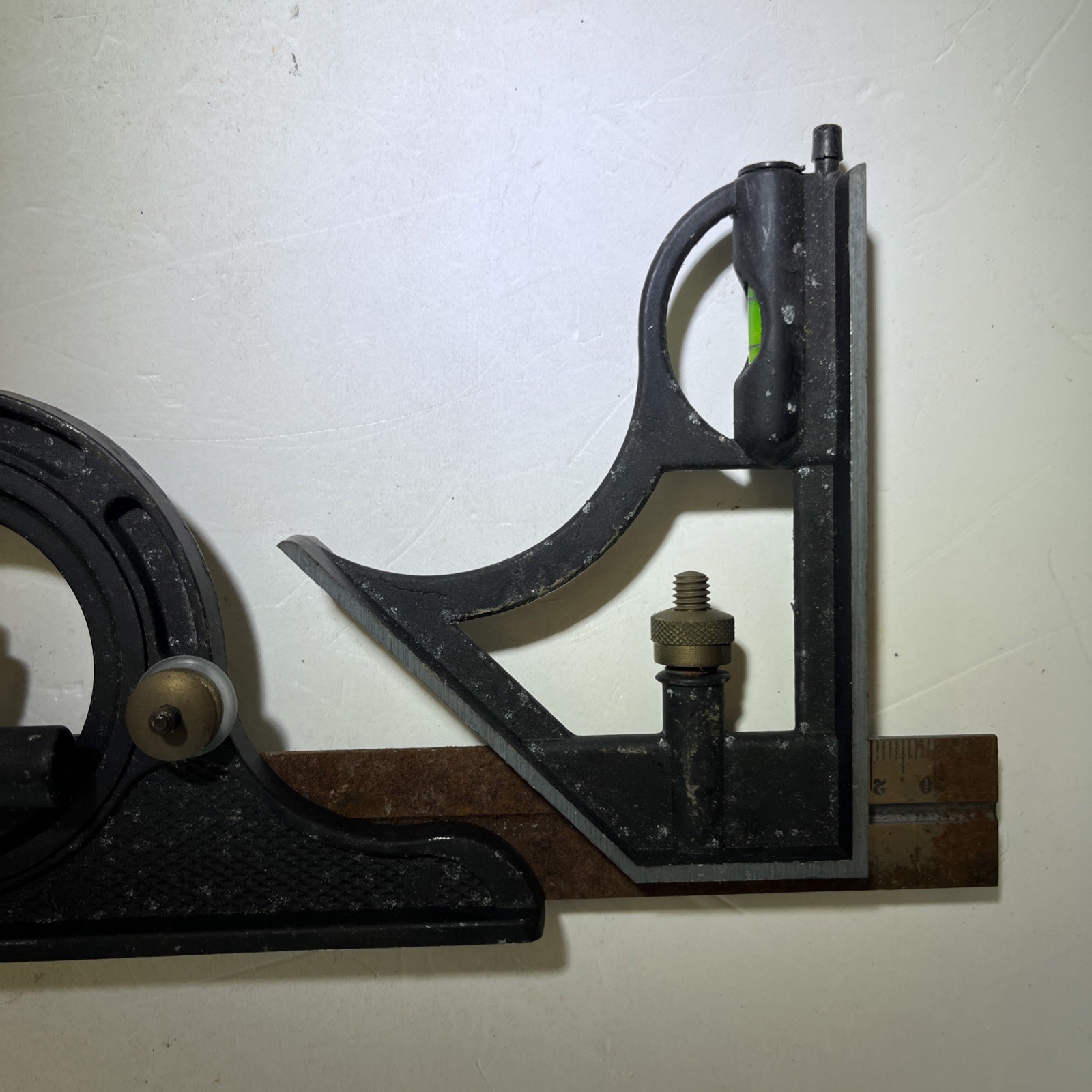 Vintage Adjustable Bevel Protractor Angle Finder Sliding Bevel W/Protractor Head