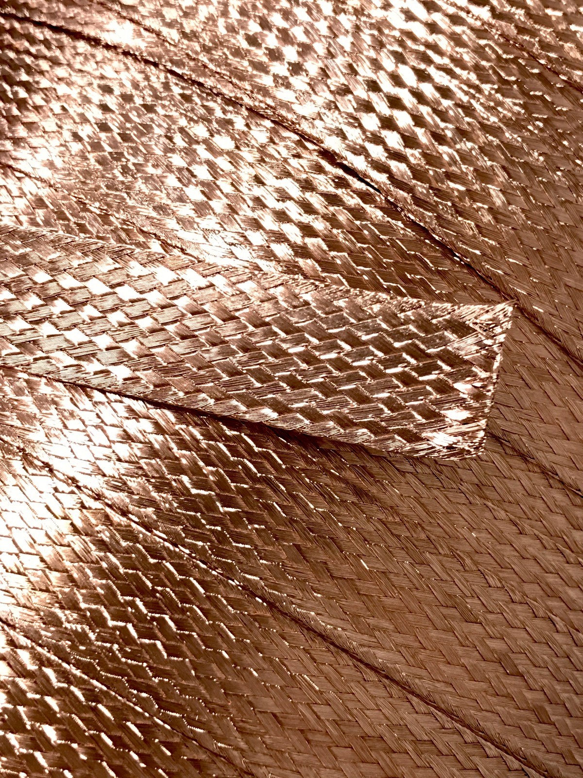25 FEET 5/8" BRAIDED GROUND STRAP GROUNDING BARE PURE COPPER FLAT BRAID USA