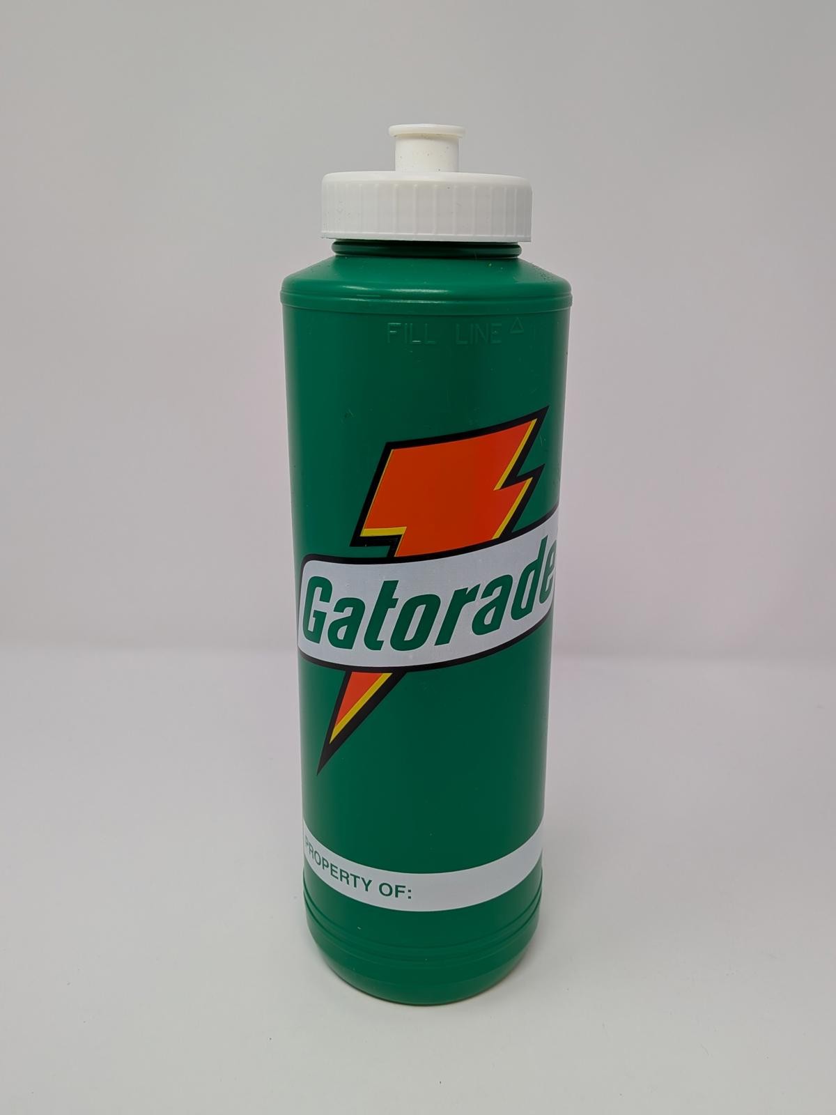 Gatorade Green Sports Squeeze Water Bottle "Property Of" White Cap 32Oz Qty 4