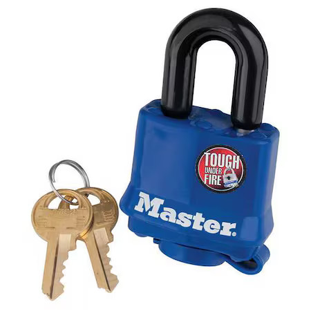 Master Lock 312Ka-0702 Padlock, Keyed Alike, Standard Shackle, Rectangular