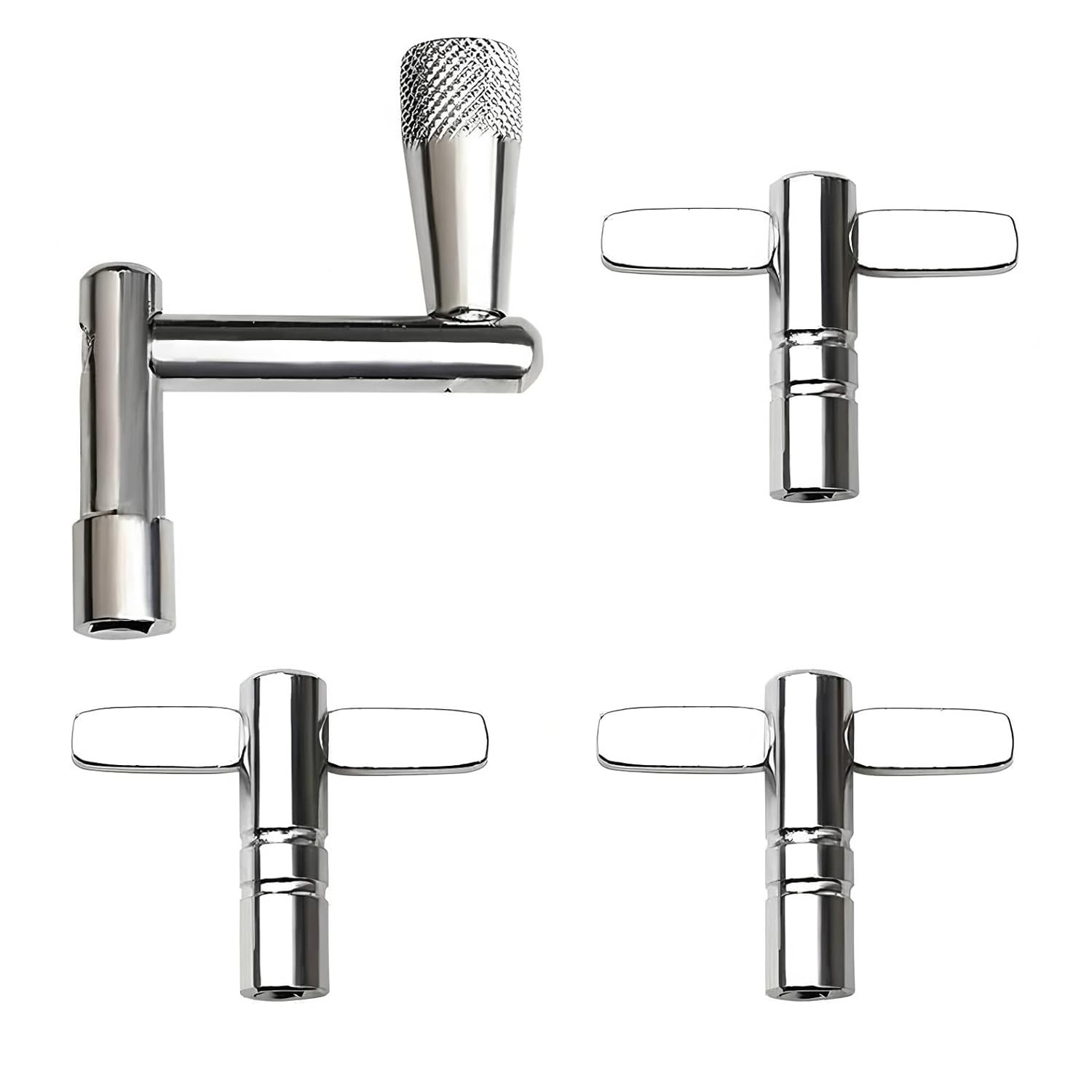 4PCS Drum Keys, Universal Drum Tuner with Continuous Standard Motion Speed Key,