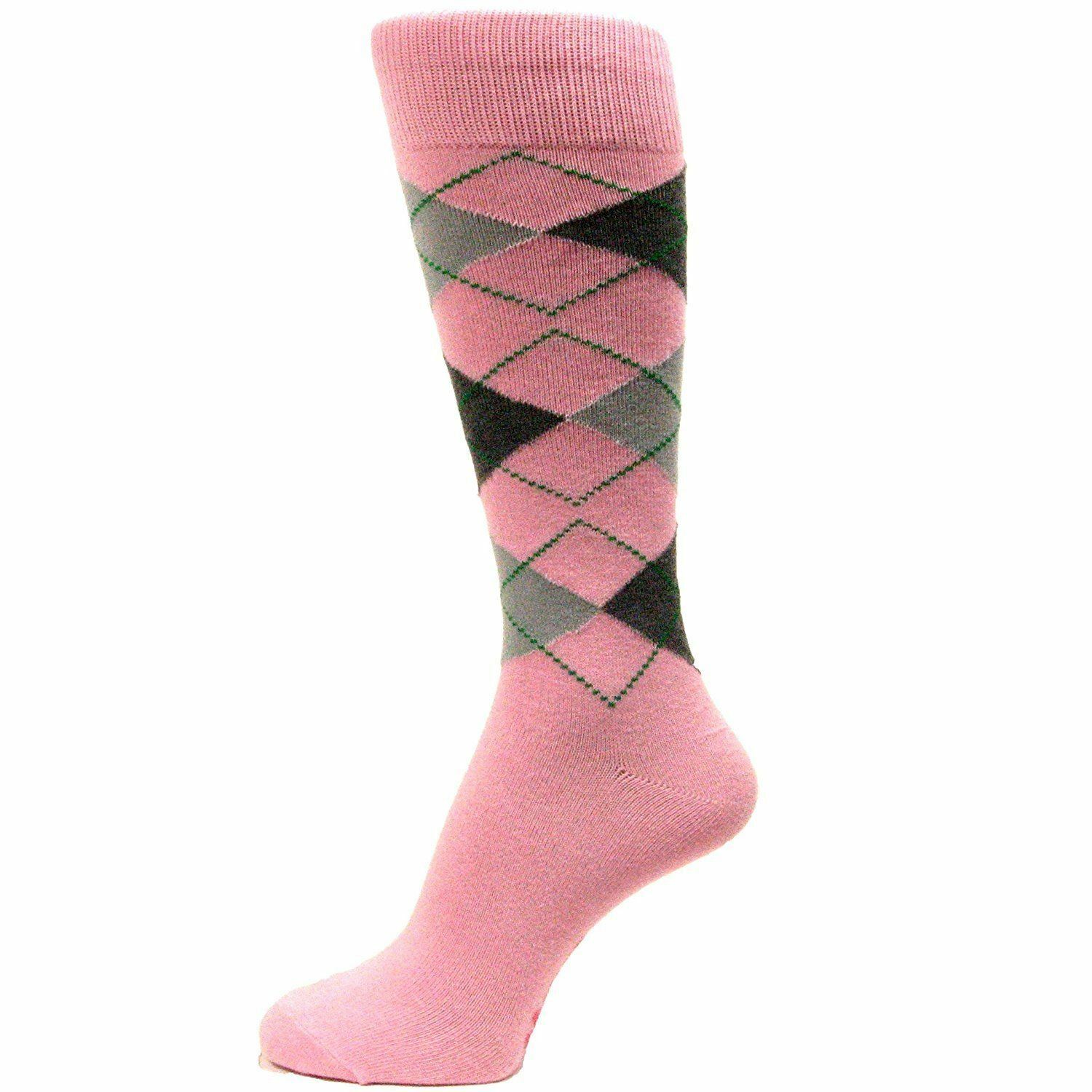 Spotlight Hosiery shades of PINK Men Groomsmen dress Socks (Hot Pink, Light Pink