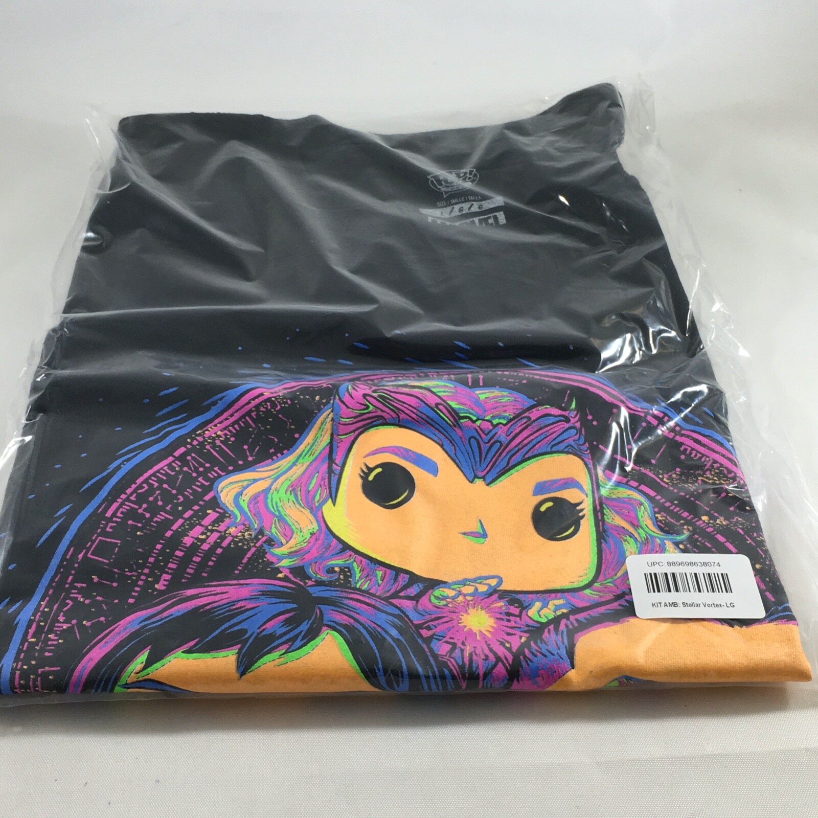 Funko Scarlet Witch Stellar Vortex Black  T-Shirt Large  Marvel Collector Corps