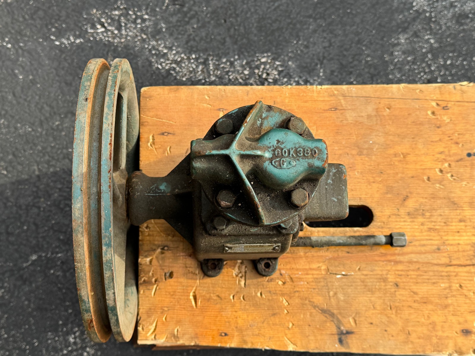 Antique Air Compressor Pump Fly Wheel Curtis Kellogg Devilbiss Automotive Tool