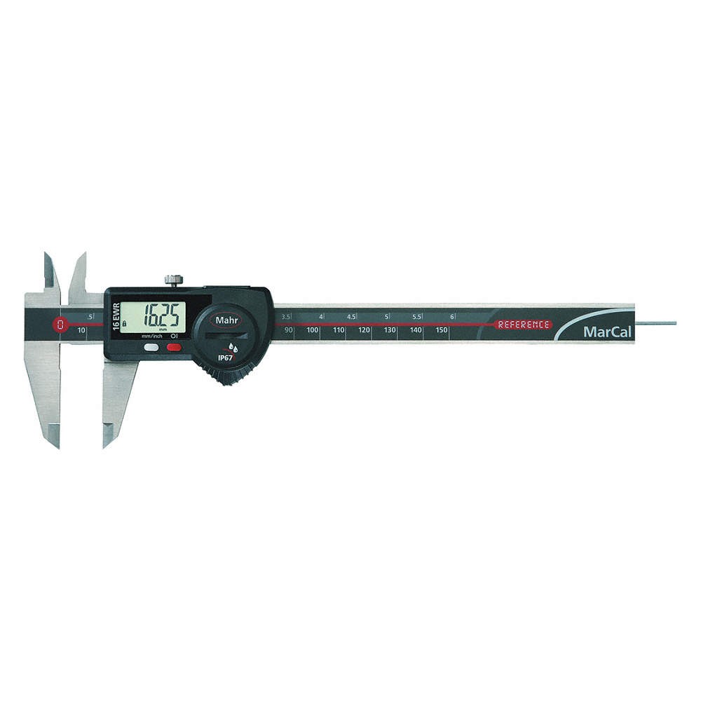 MAHR 4103064 Digital Caliper,0.001 in.Res,150mm Range 45PG29