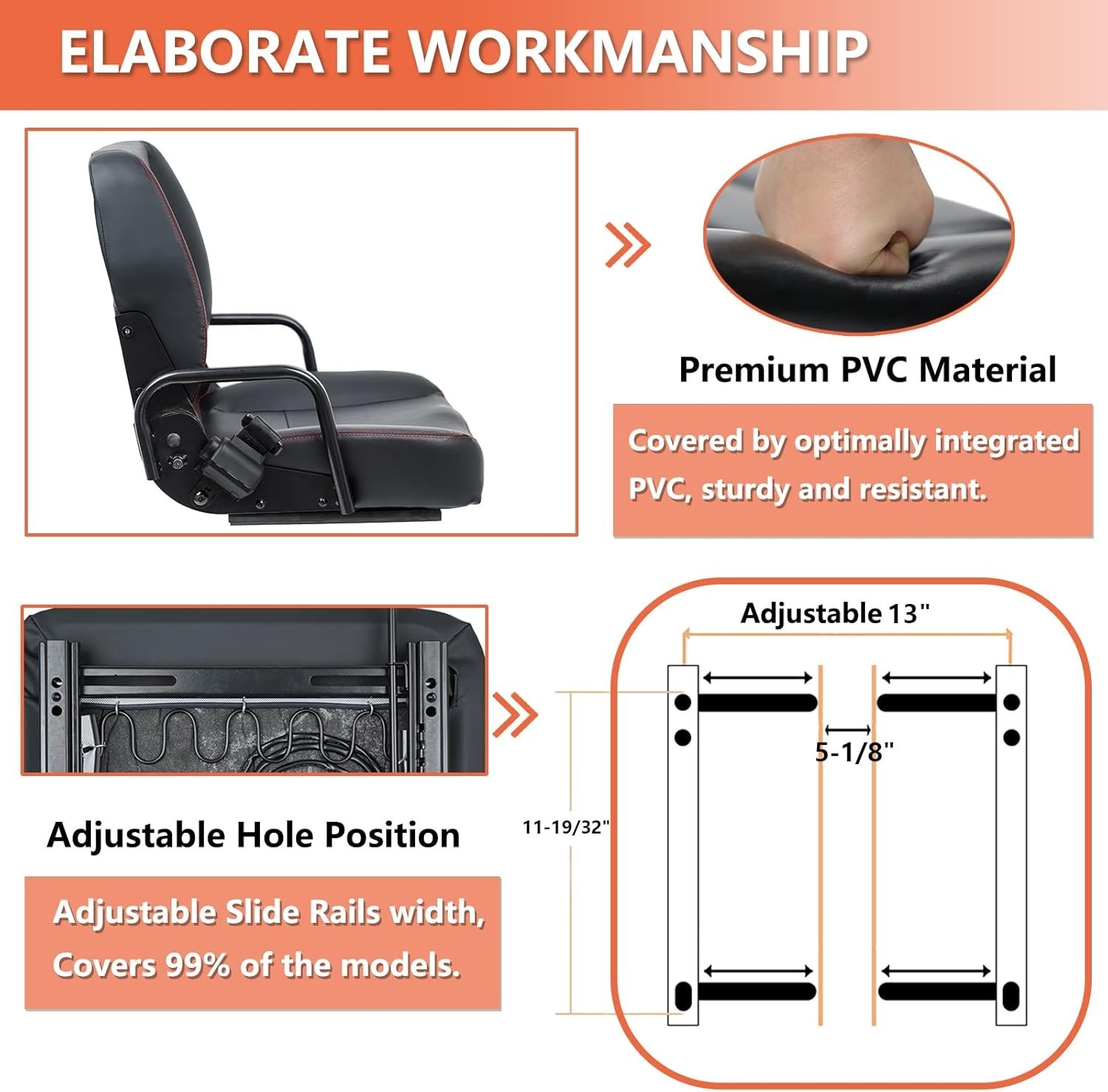 Versatile Adjustable Forklift Chair