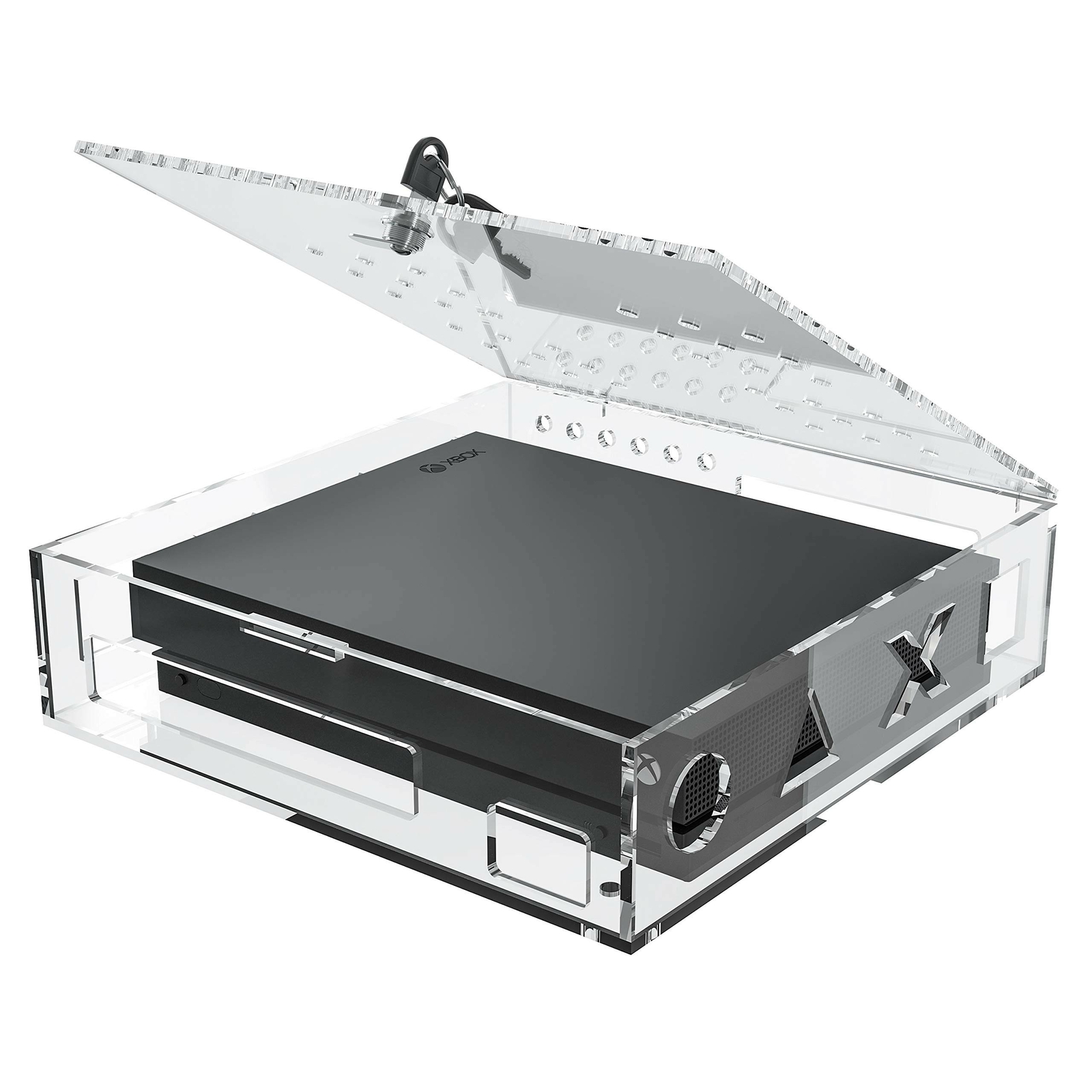 Skywin Acrylic Lock Box for Xbox Game Console - Secure and Protect Public Gam...
