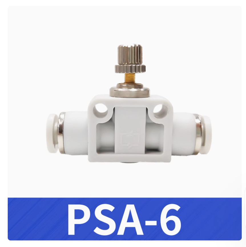 1PC NEW AirTac Through speed regulating valve PSA-6 #LL