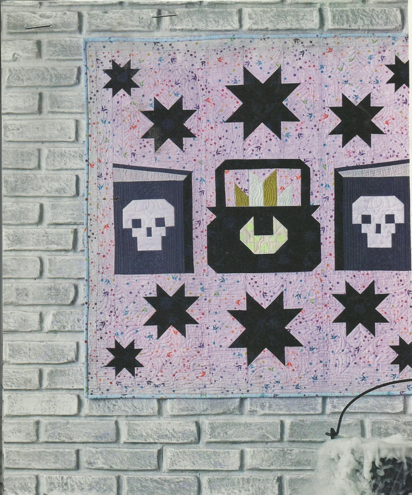 E0669 I PUT A SPELL ON YOU WALLHANGING QUILT PATTERN/INSTRUCTIONS