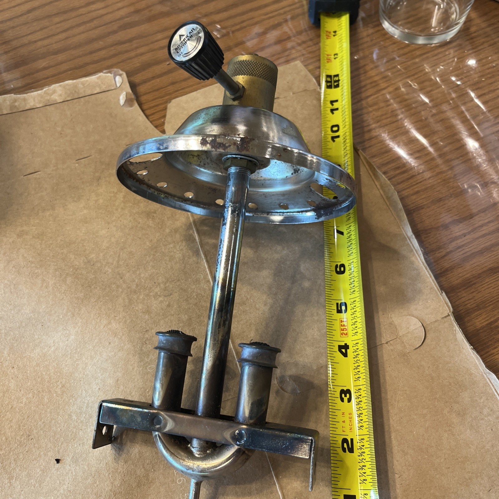 American Camper Propane Lantern Complete Valve Assembly with Fuel Knob