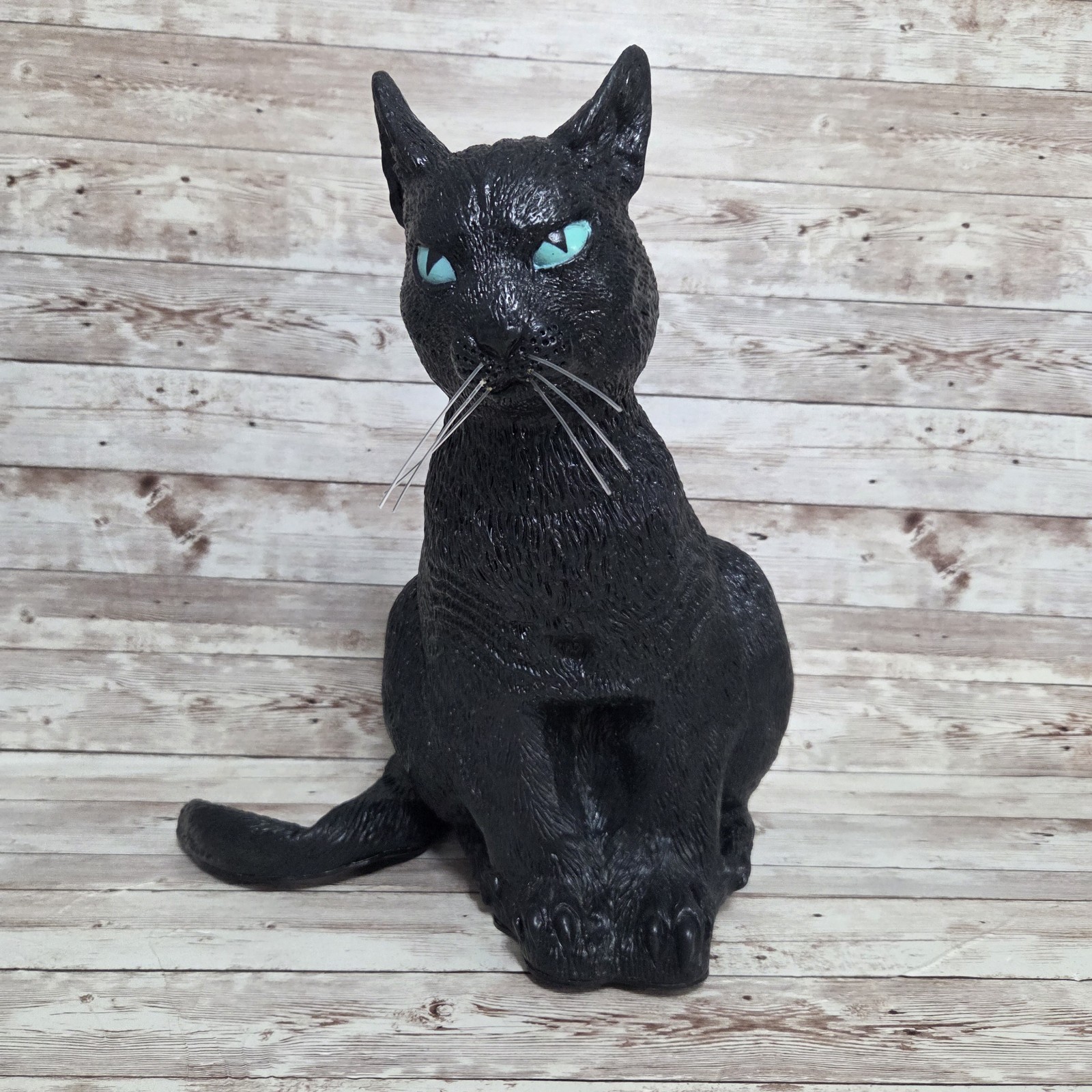 Vintage Easter Unlimited Realistic  Rubber Black Cat 13”