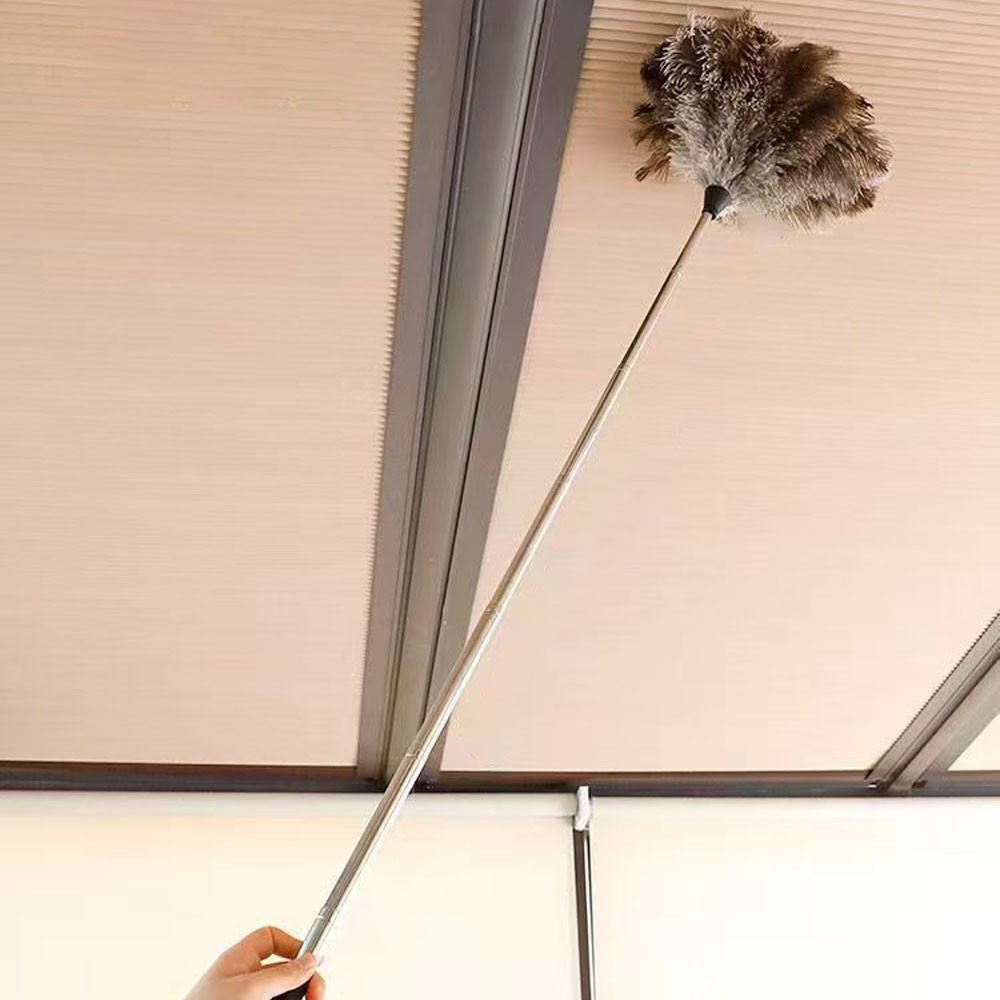 Extendable Ostrich Feather Duster Telescopic Pole Long Duster CW