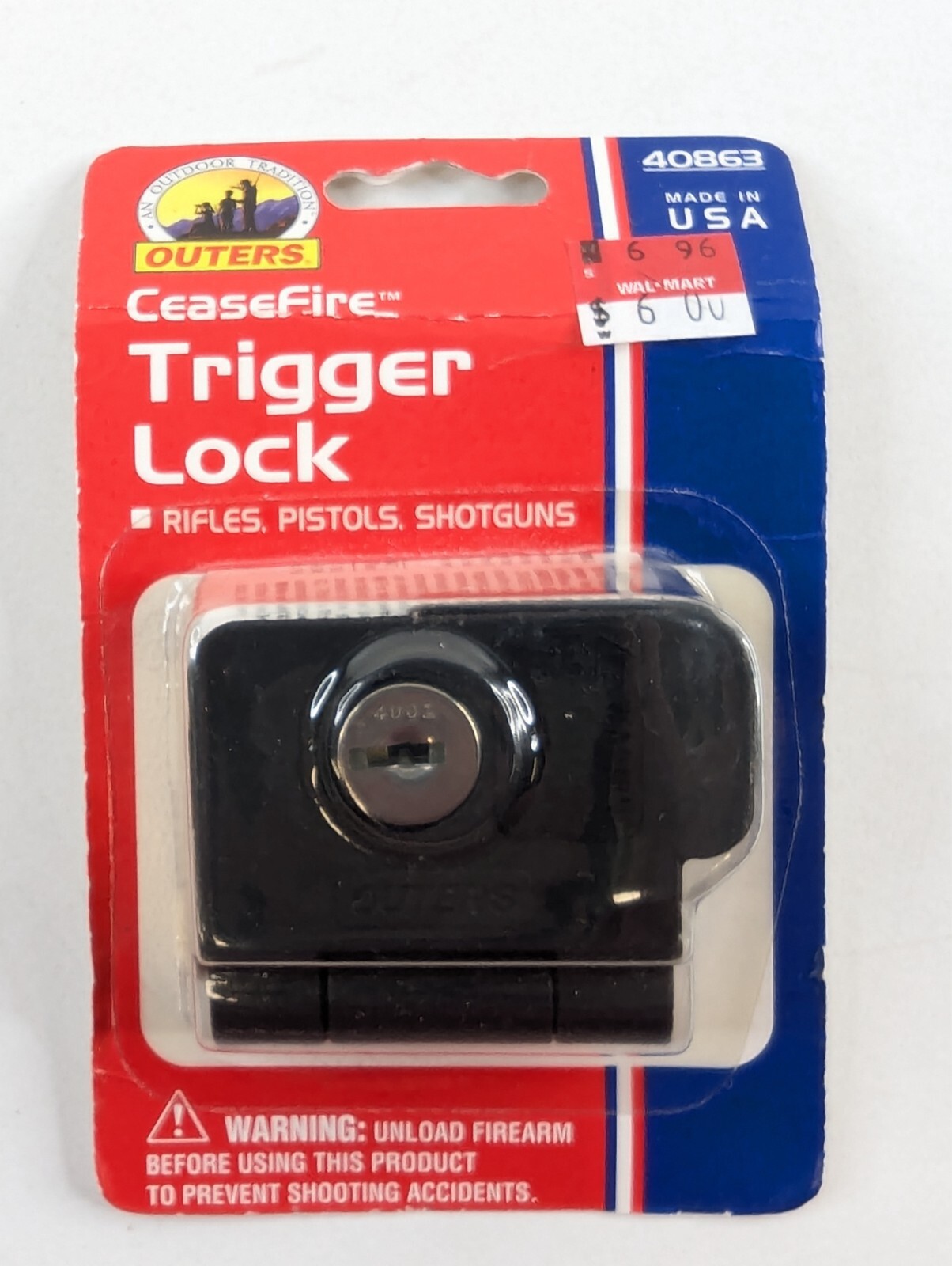 CeaseFire Universal Gun Trigger Lock Clamshell Glock J-Frame S&W USA