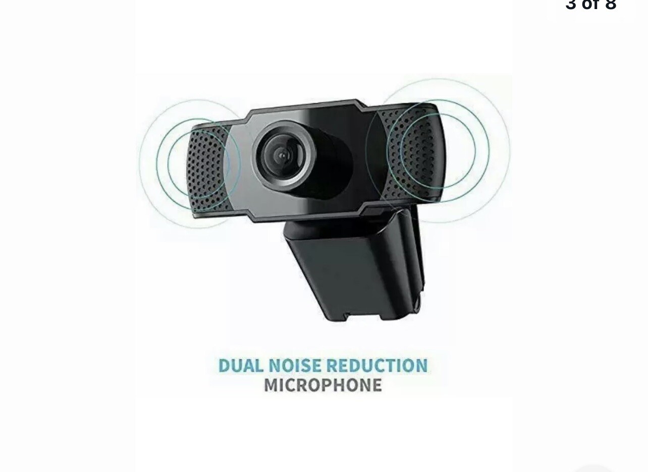 Erasky 1080P Streaming Webcam with Microphone Desktop Computer Tablet HD Web Cam