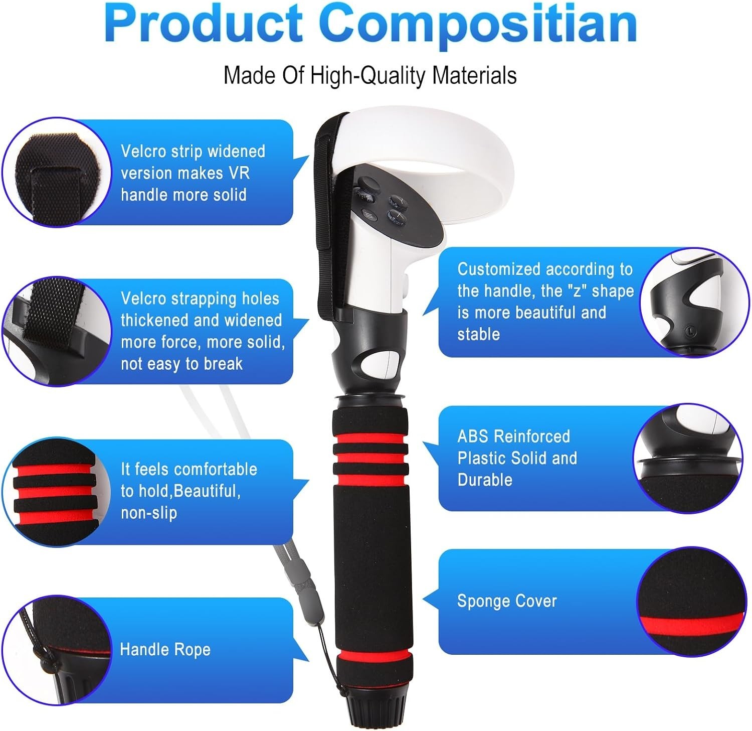 Gorilla Tag Long Arms Accessories for Oculus Quest 2,VR Controller Extension