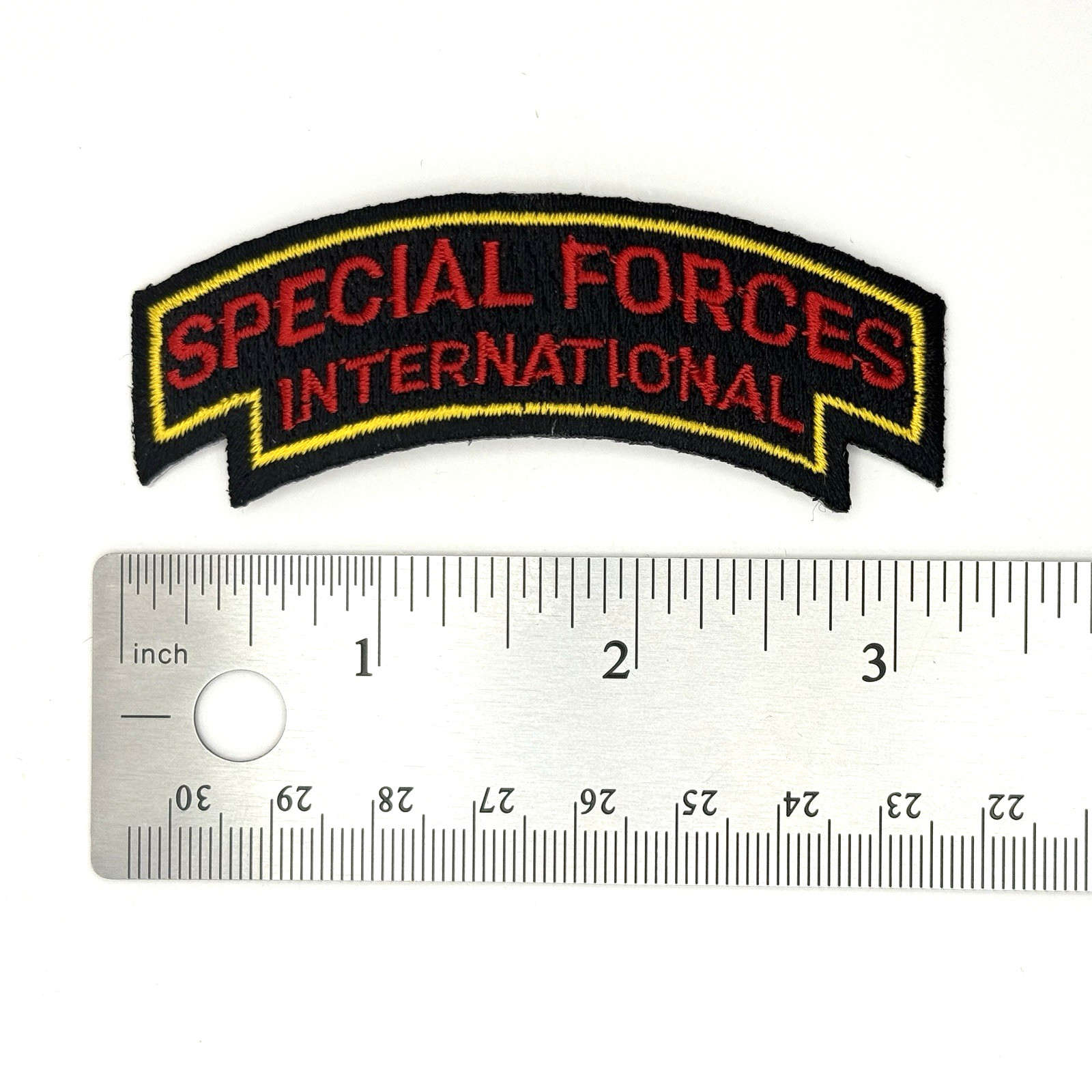 3.25" Special Forces International Tab Iron-On Patch