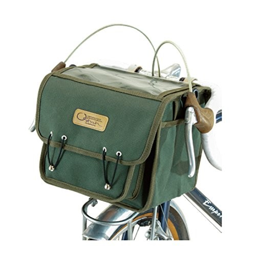 OSTRICH Front Bag F-104 Green Handlebar Bicycle Bag Vintage Style Cycling Gear