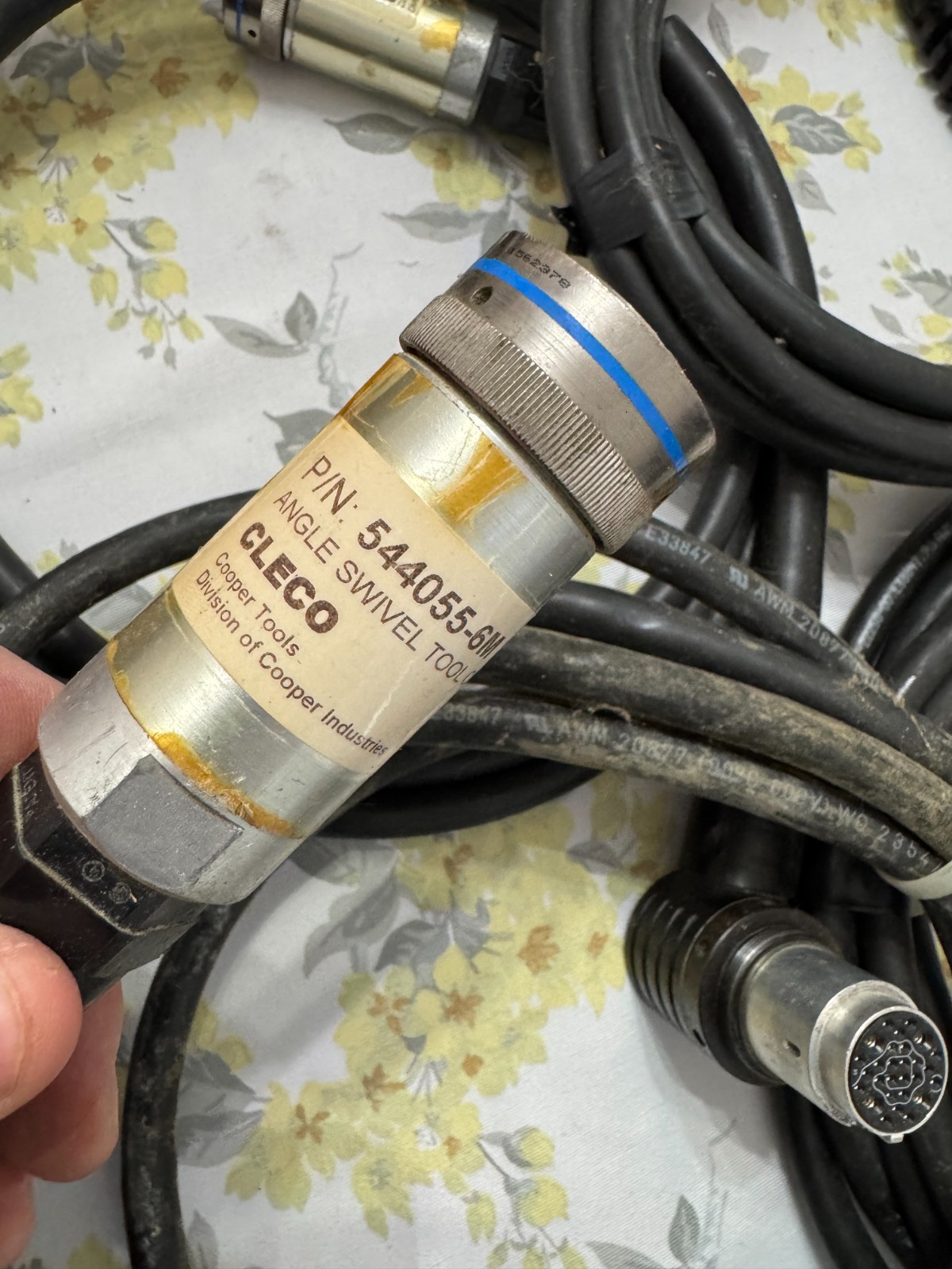 HUGE LOT CLECO COOPER ANGLE SWIVEL TOOL CABLE INDUSTRIAL UNTESTED