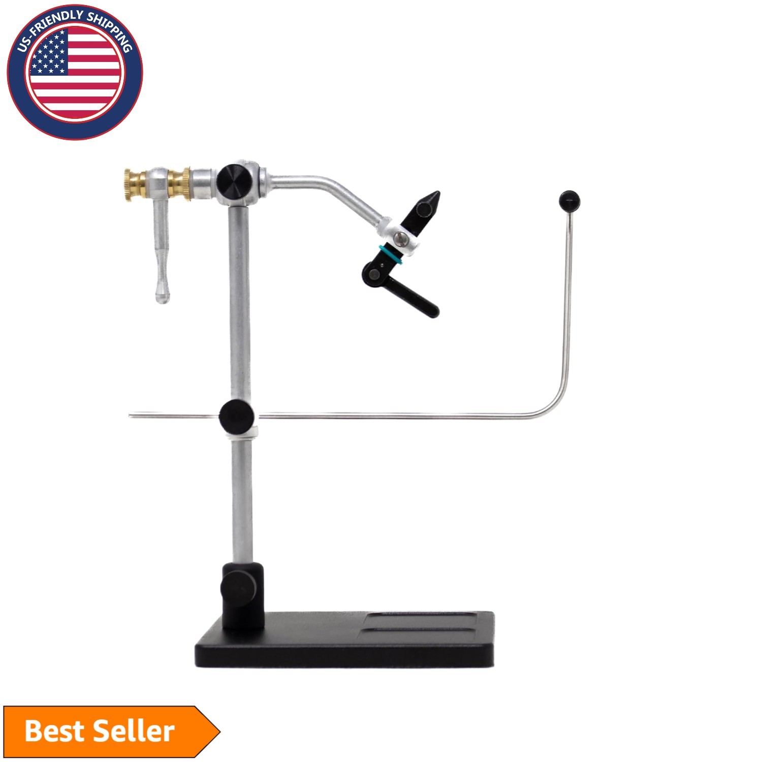 Traveler 2000 Fly Tying Vise with True Rotary Design - Right Handed Excellence
