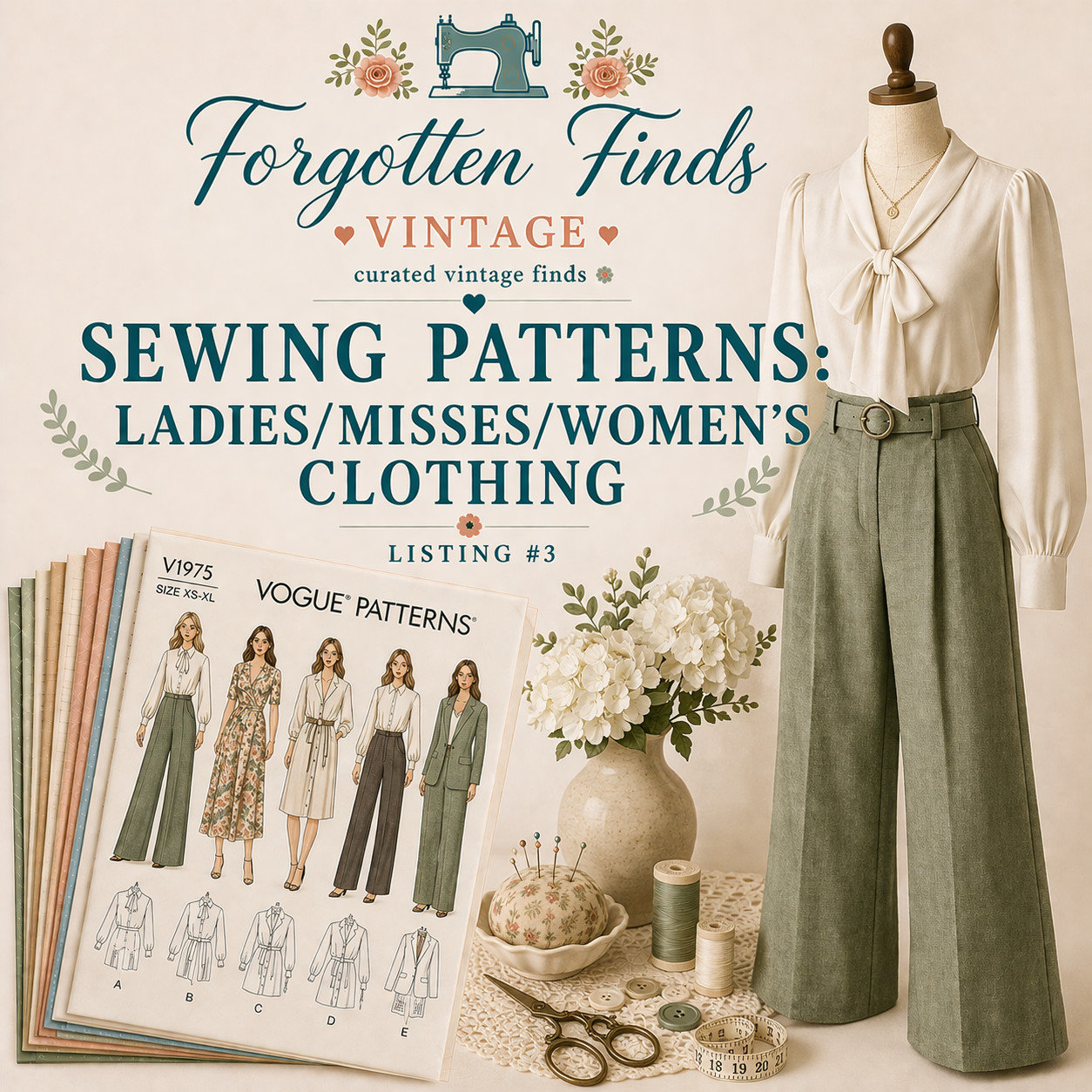 Buyers Choice: Ladies Misses Women's Clothing Sewing Patterns Listing #3