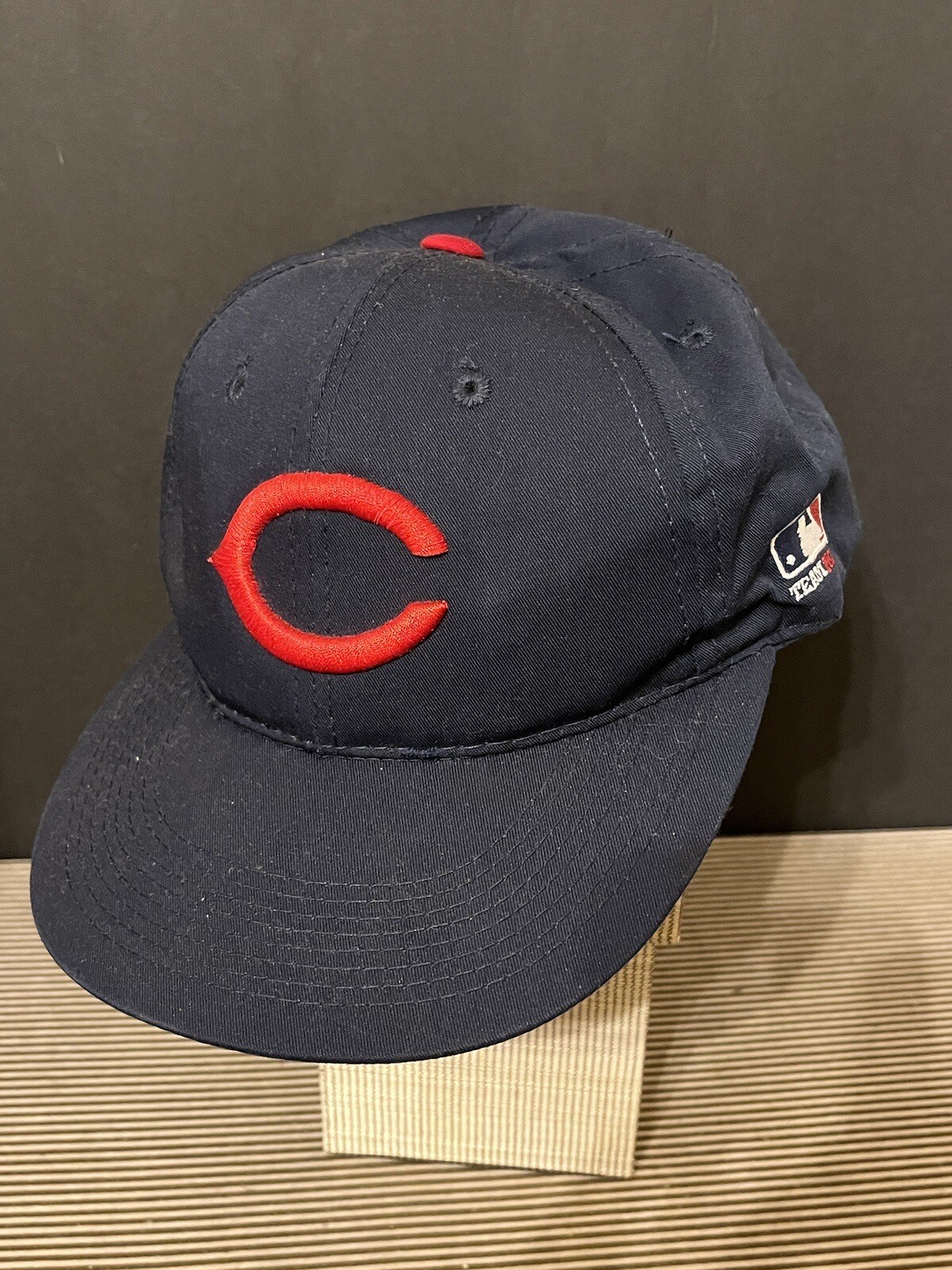 Cincinnati Reds Baseball Cap- Navy With Red C OC Sports Men’s Hat Adjustable Sz