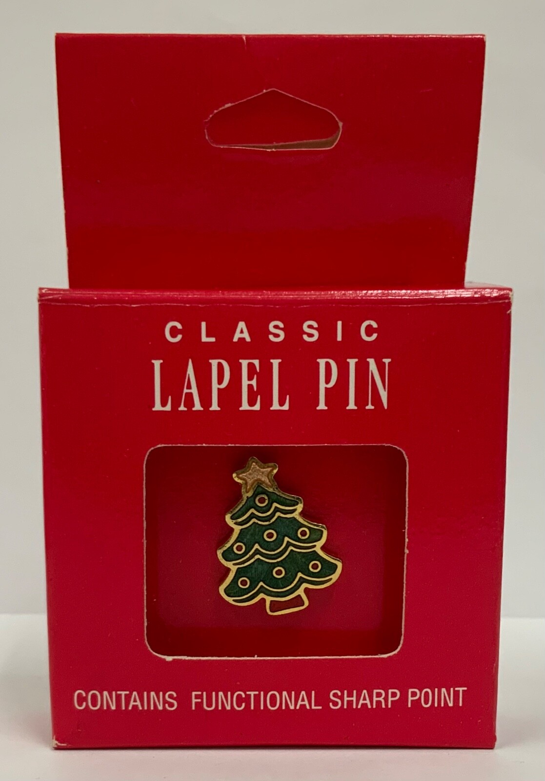 Hallmark Christmas Tree Enamel Cloisonne Classic Lapel Pin