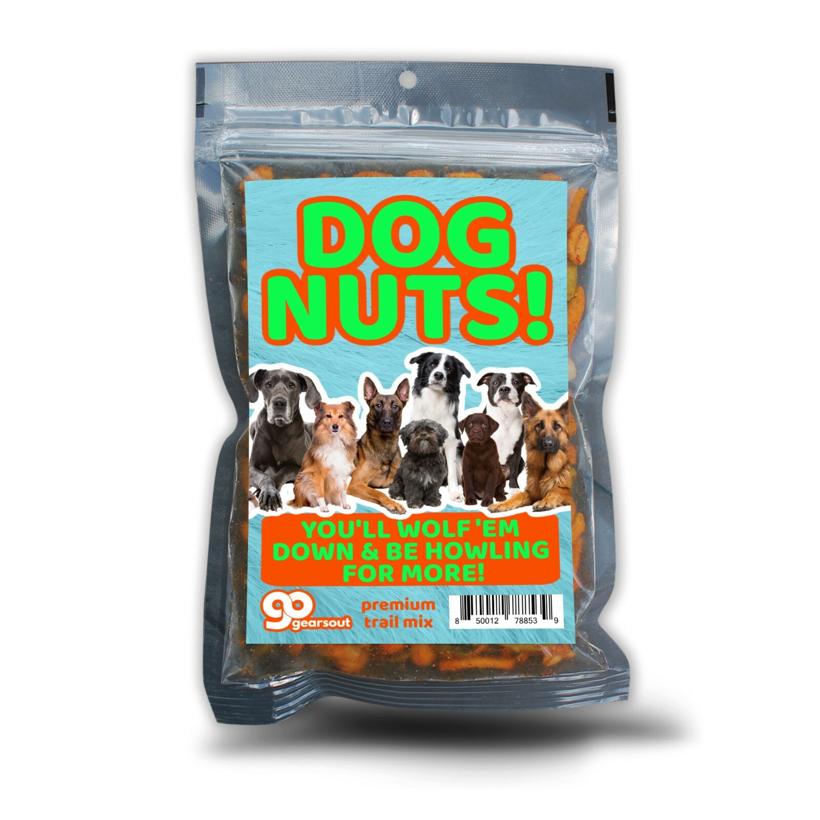 Dog Nuts Spicy Gourmet Trail Mix, Weird Snack Gift, Funny Adult Stocking Stuffer