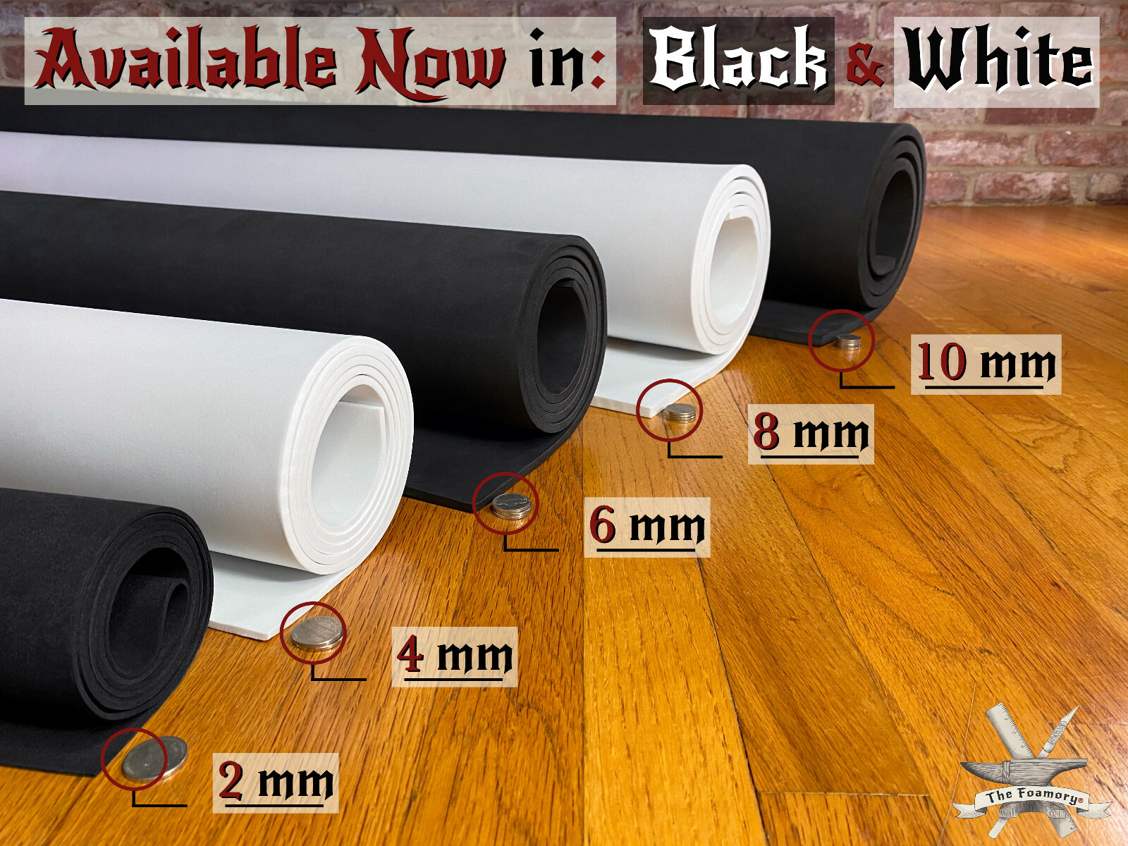 2mm EVA Foam Cosplay White 14 x 39 inch Sheet Ultra High Density *Free Shipping