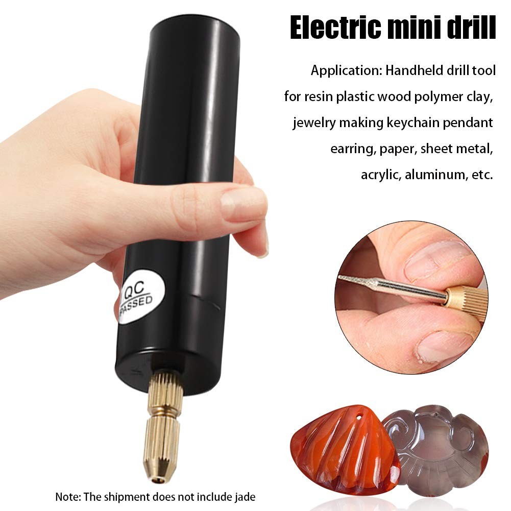 Micro Handheld Drill Bits, 0.7-1.2Mm Mini Electric Resin Drill Set for Casting R