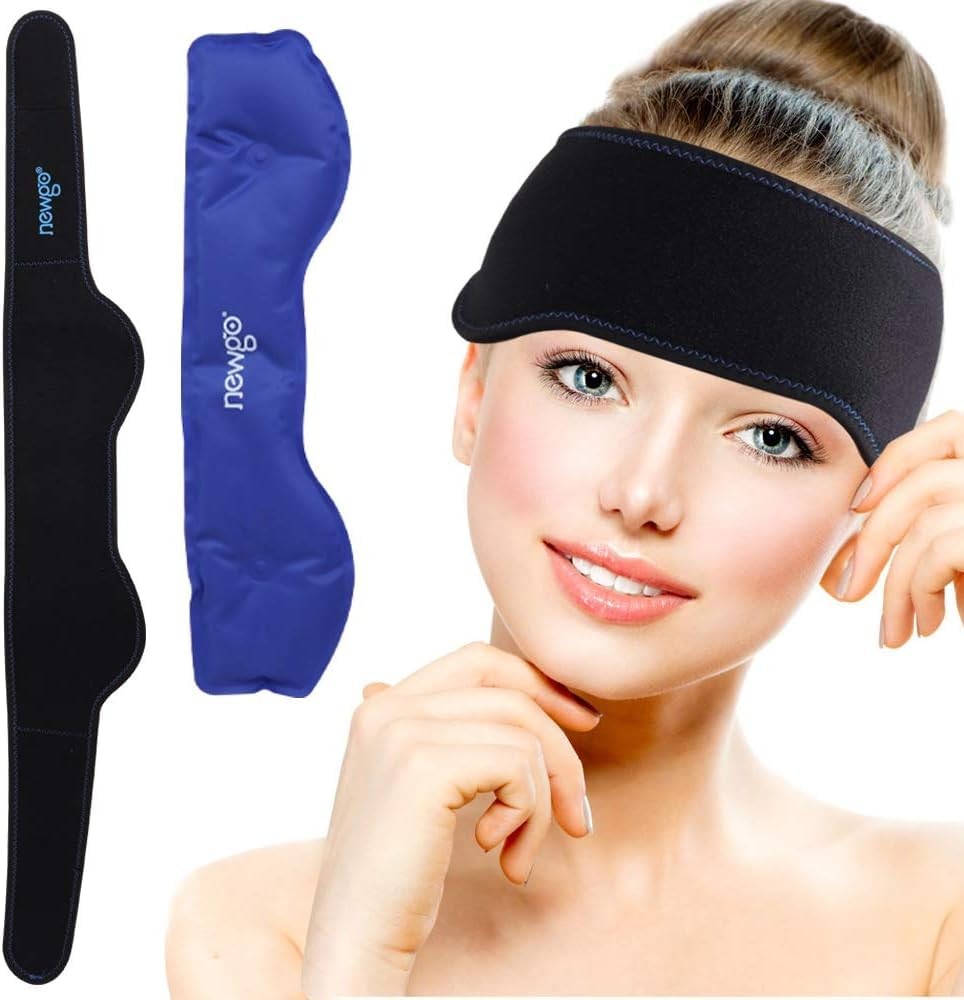 Headache Ice Pack Head Wrap FSA Eligible Cold Pack Ice Therapy Relief Tension