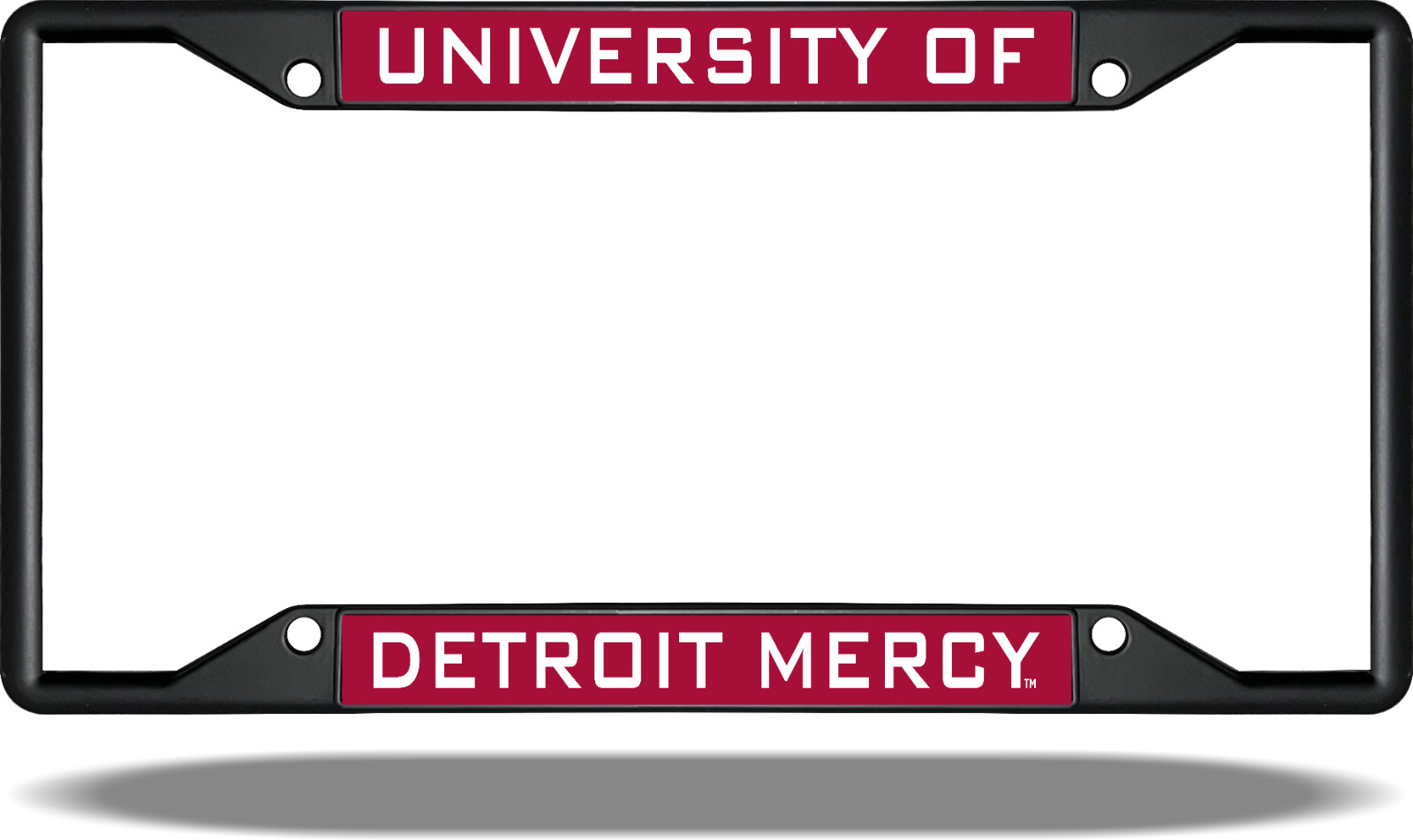 Detroit Mercy, University of Black License Plate Frame