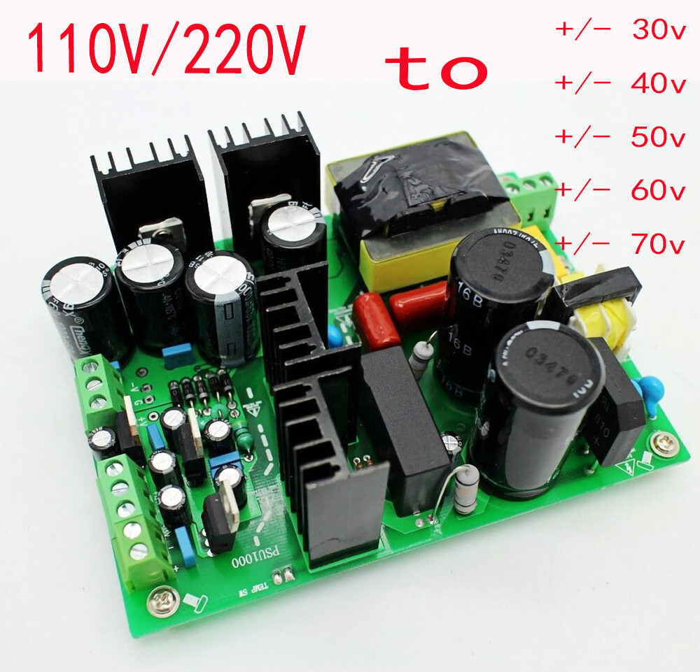 500W +/-30v~70Vamplifier dual-voltage PSU audio amp switching power supply board