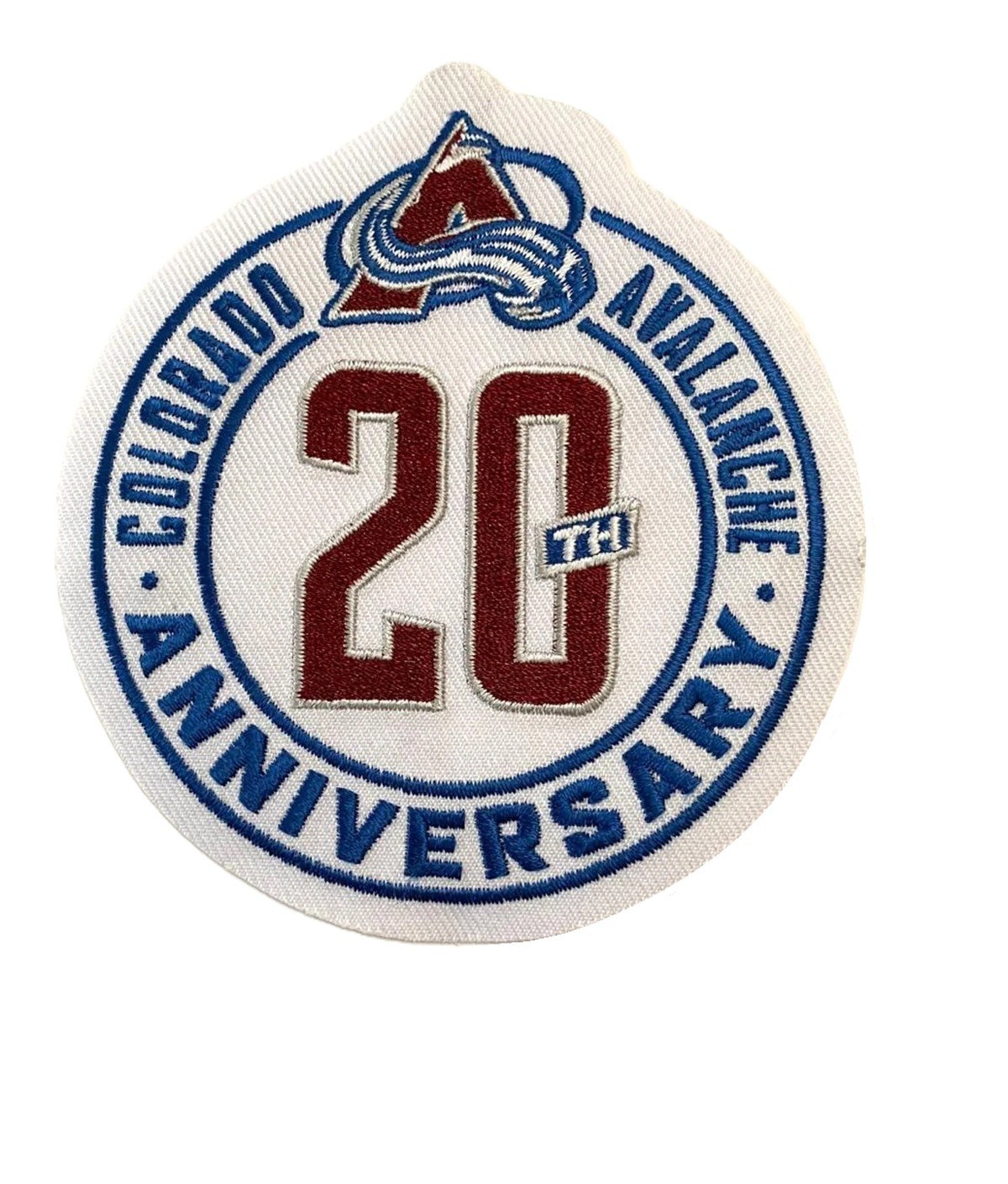 NHL Colorado Avalanche 20th Anniversary Jersey Patch