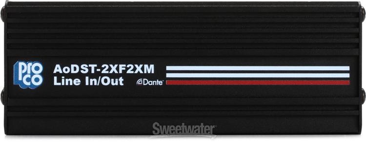 Pro Co AODST-2XF2XM 2 Channel Dante Drop Box