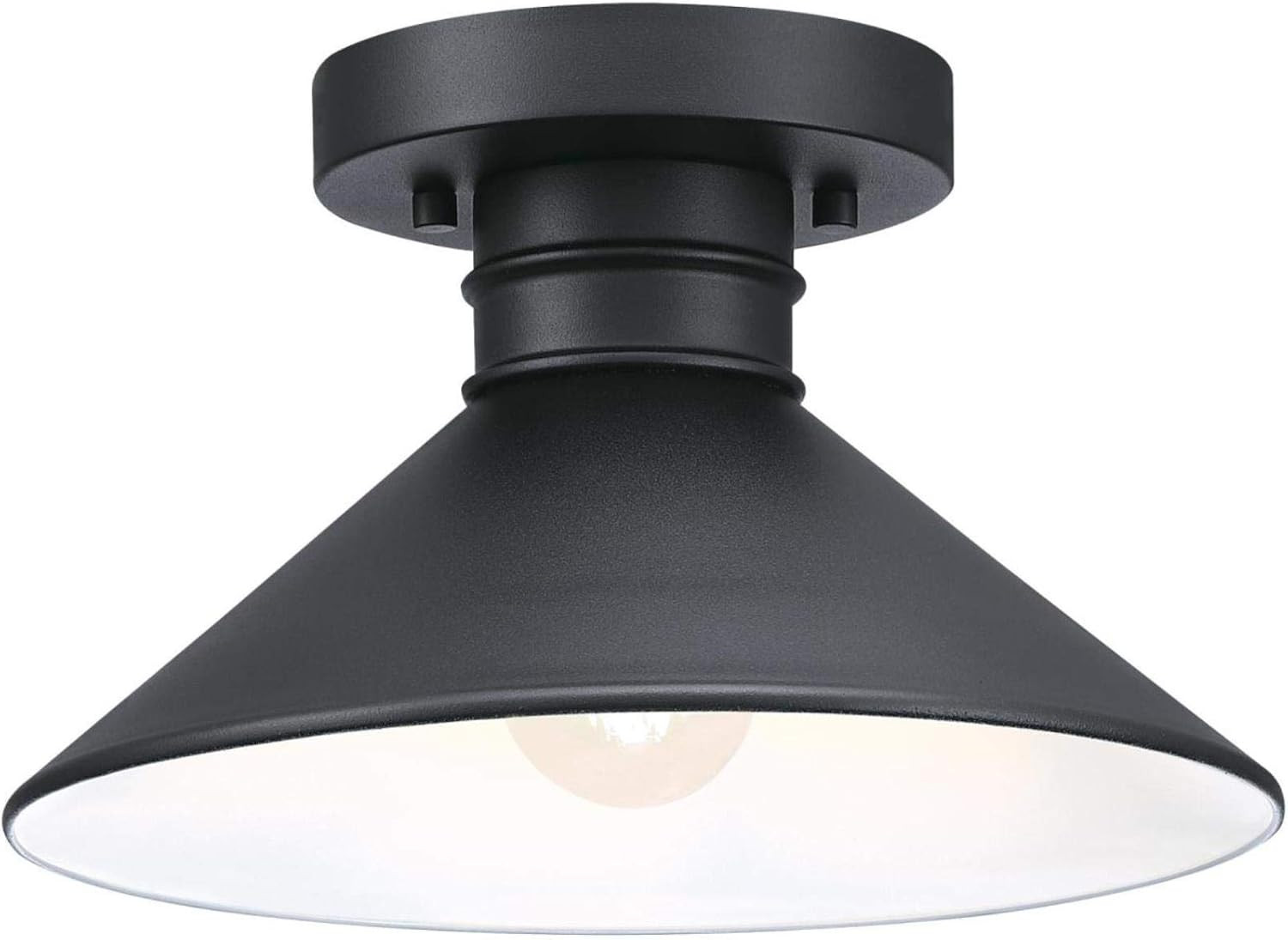 6112900 Watts Creek 11 Inch Rustic/Arts & Crafts One-Light Outdoor Semi Flush Mo