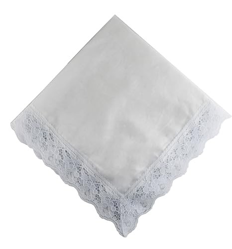 24" Lap scarf lap scarves with lace trims lap handkerchief Lap covers lap White