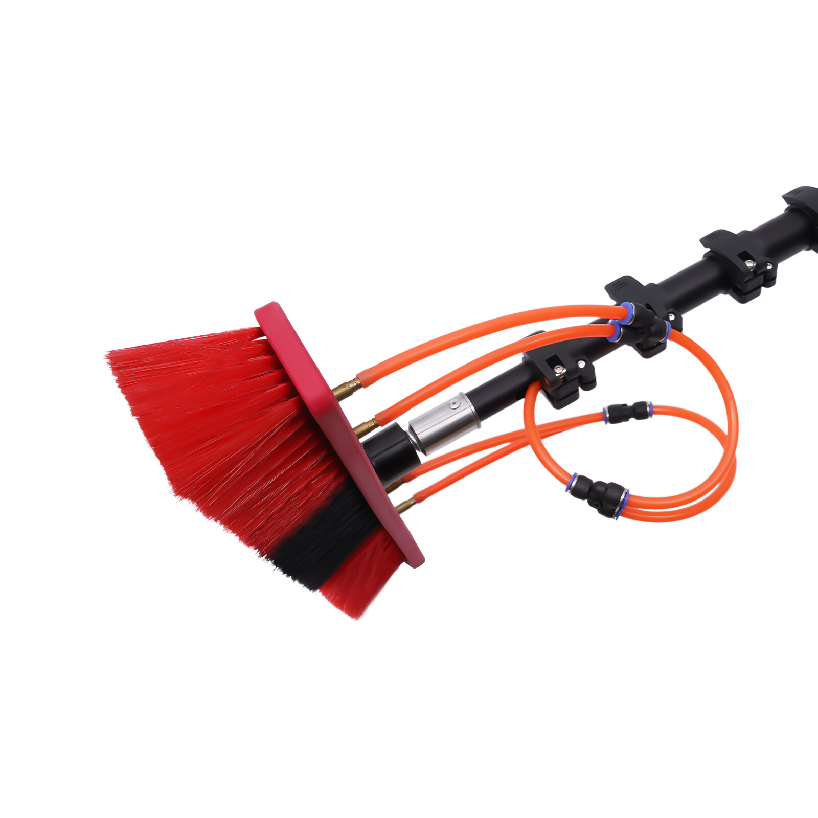 20ft Water Fed Pole Cleaning Brush Tool For Window+ Solar Panel Clean Washing