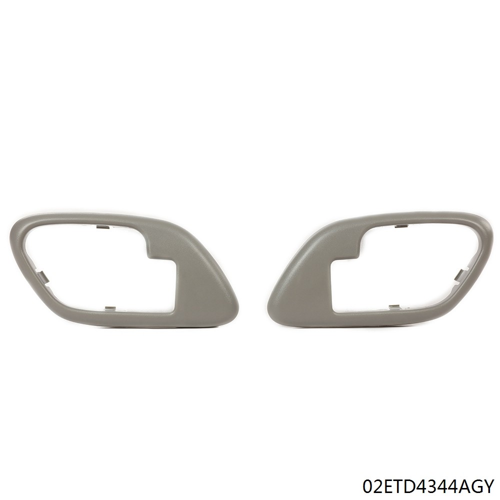 Interior Inside Door Handle Trim Bezels Gray Set Fit For 1995-02 Chevy GMC Truck