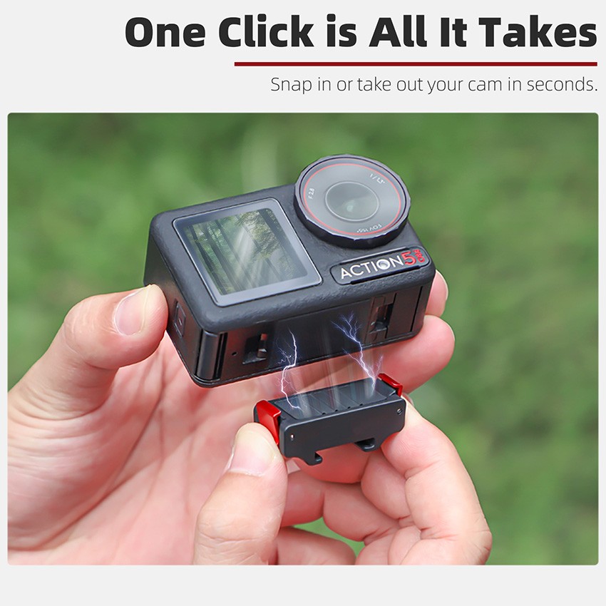 Magnetic Quick-Release Cold Shoe Adapter for DJI ACTION 3/4/5 Pro