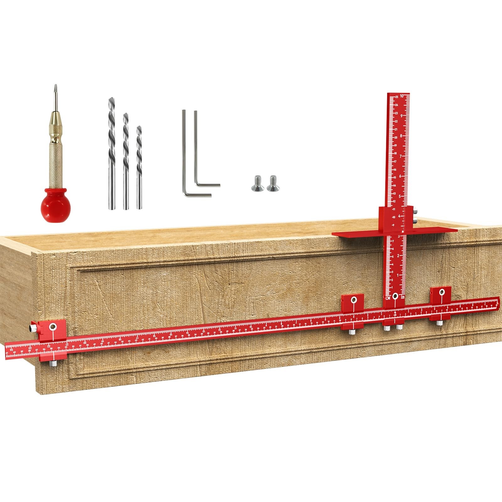 Extended Cabinet Hardware Jig Kit, 32inch & 16inch Detachable MAX