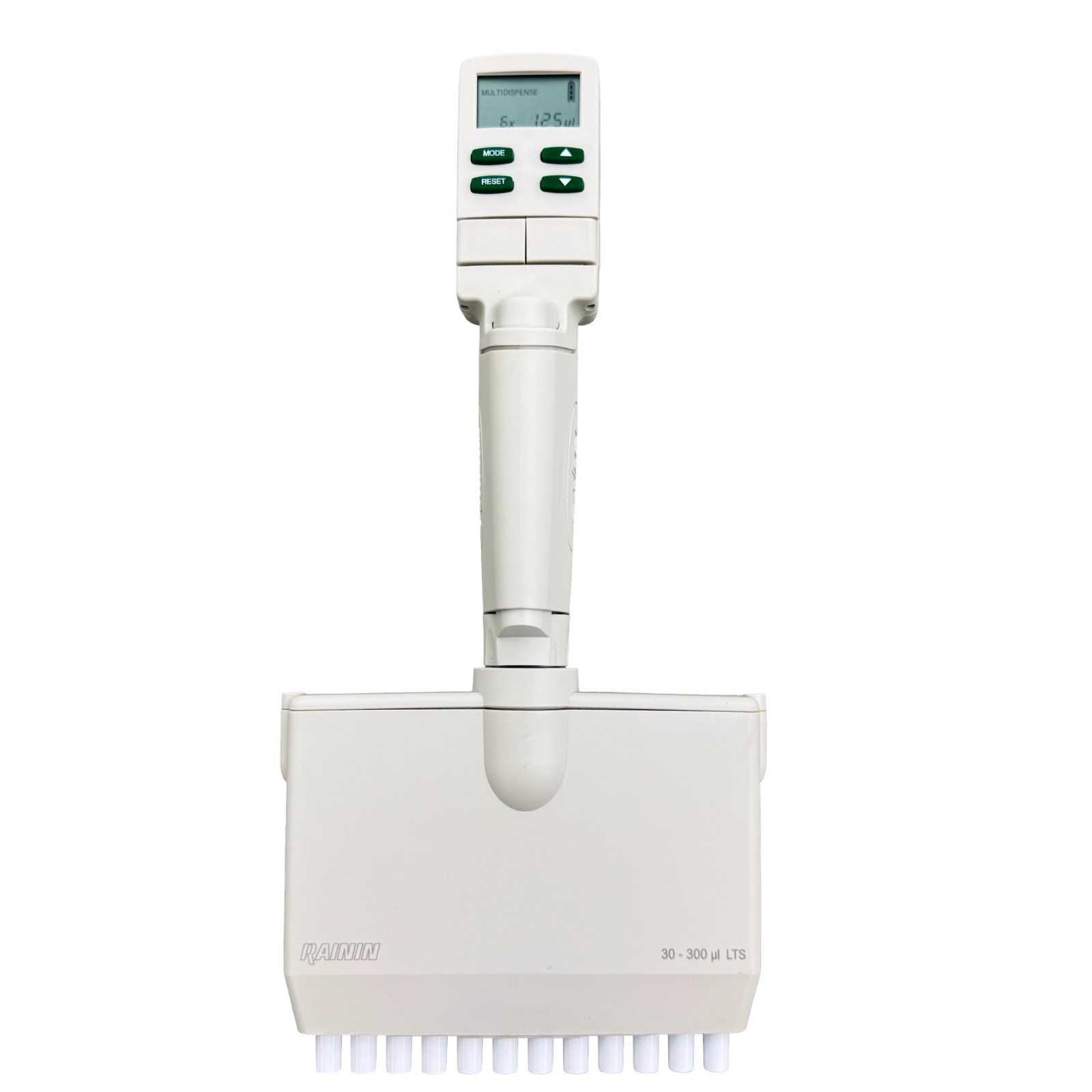 Rainin EDP3-Plus LTS 12 Channel Pipette 30-300uL New Battery Installed Used