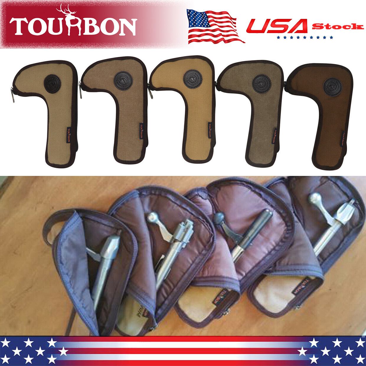Tourbon Rifle Bolts Bag Bolt Action Carry Pouch Cover fit Blaser Ruger Remington