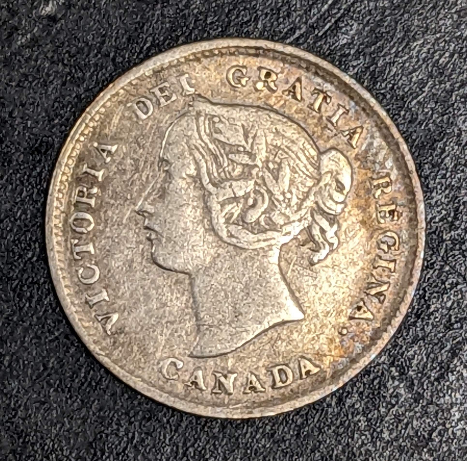 1894 Canada 5 Cent Silver Victoria