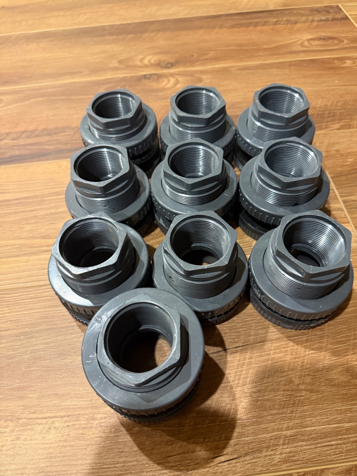1.5" Bulkhead Fitting Slip x Thread (Slip on the Flange/Head Side)