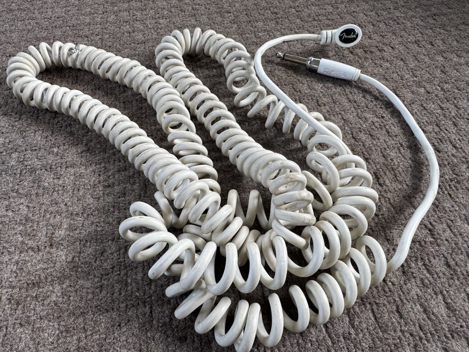 Fender Koil Kords Coiled Cable 30ft (stretched) White