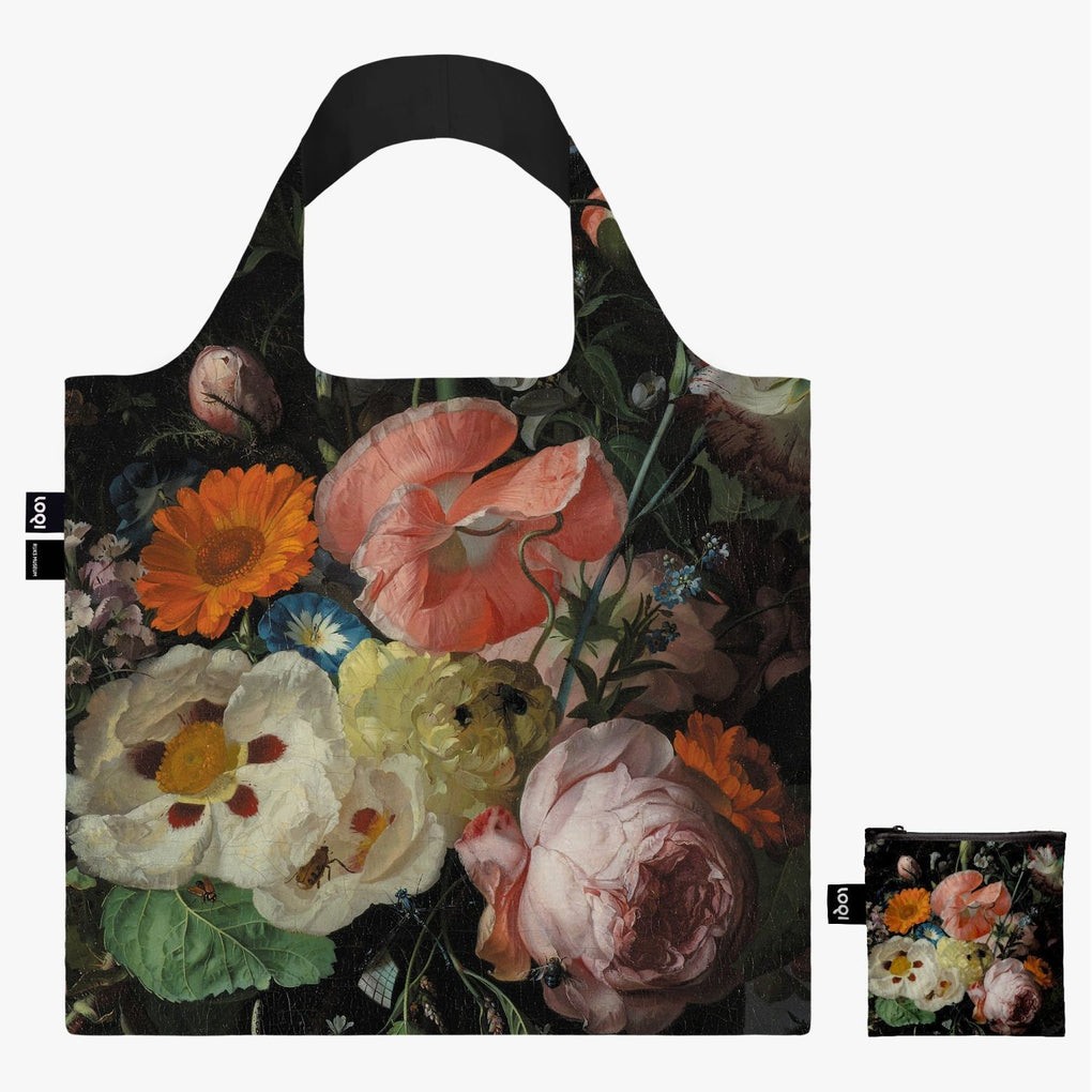 LOQI Rachel Ruysch Still Life Recycled Bag