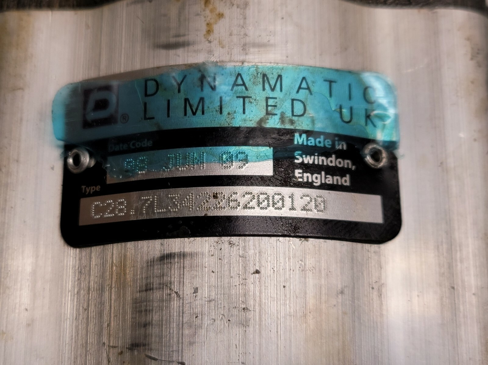 DYNAMATIC LIMITED C28.7L34226200120 HYDRAULIC PUMP