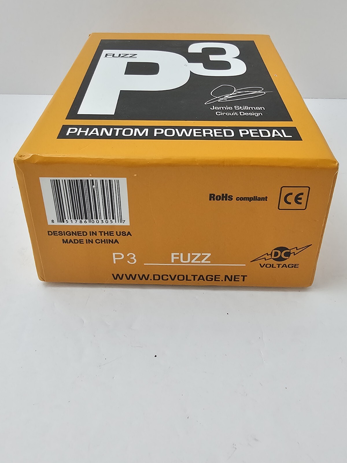 DC Voltage P3 Fuzz Jamie Stillman Phantom Powered Rare Guitar Effect Pedal